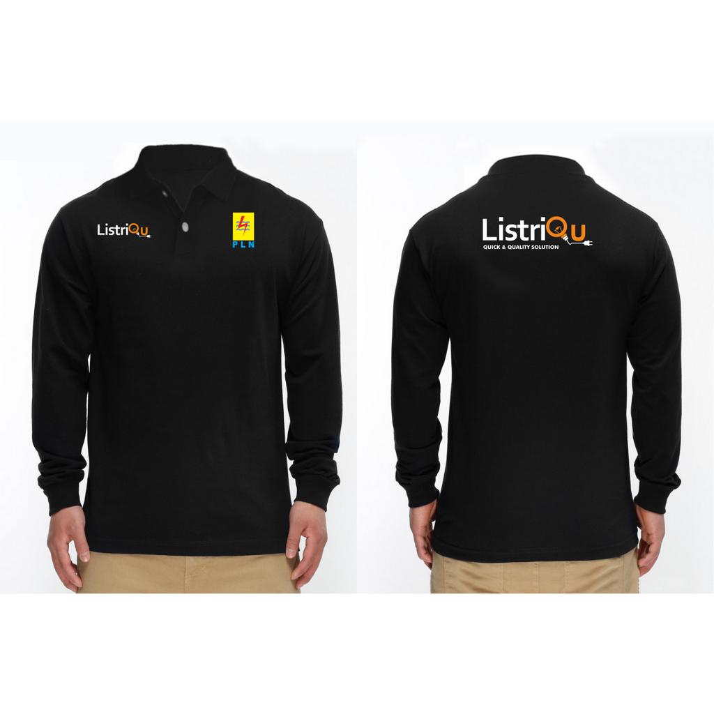T-SHIRT KAOS LENGAN PANJANG BERKERAH PLN LISTRIQU