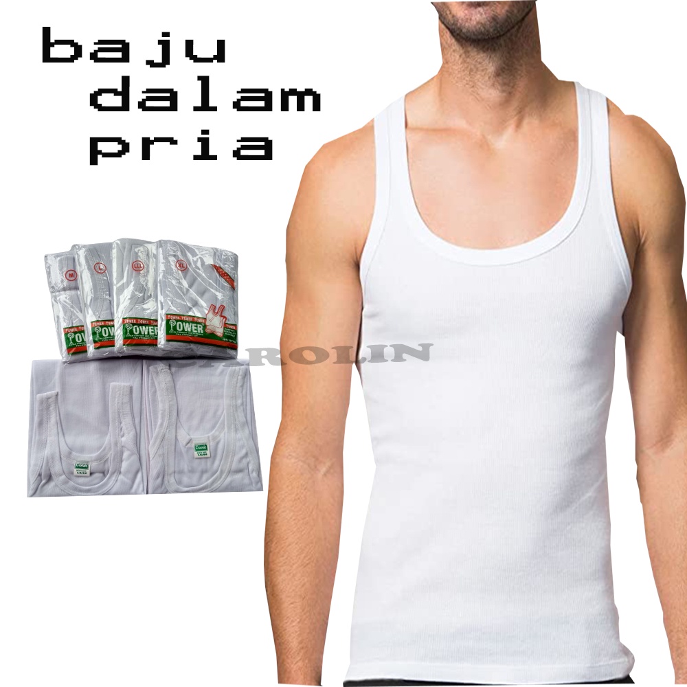 Kaos Singlet Pria Cowok Dewasa Kaos Oblong Baju Dalam