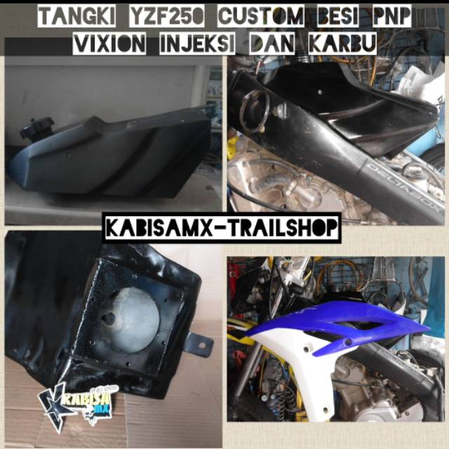 Tangki trail vixion cb cbr injeksi model yz 250 bahan besi