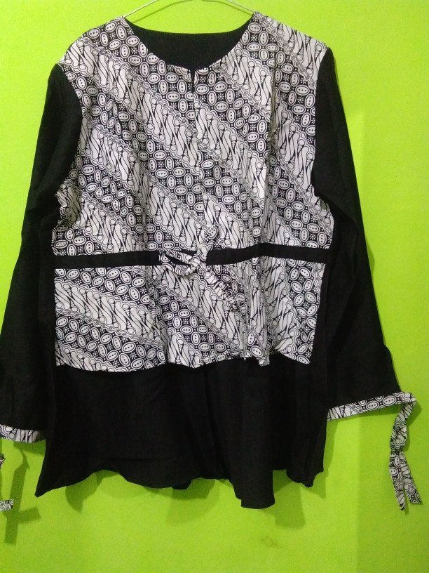Batik Wanita Asj Sa Hrb026 Kenongo Kemeja Tosca Pendek