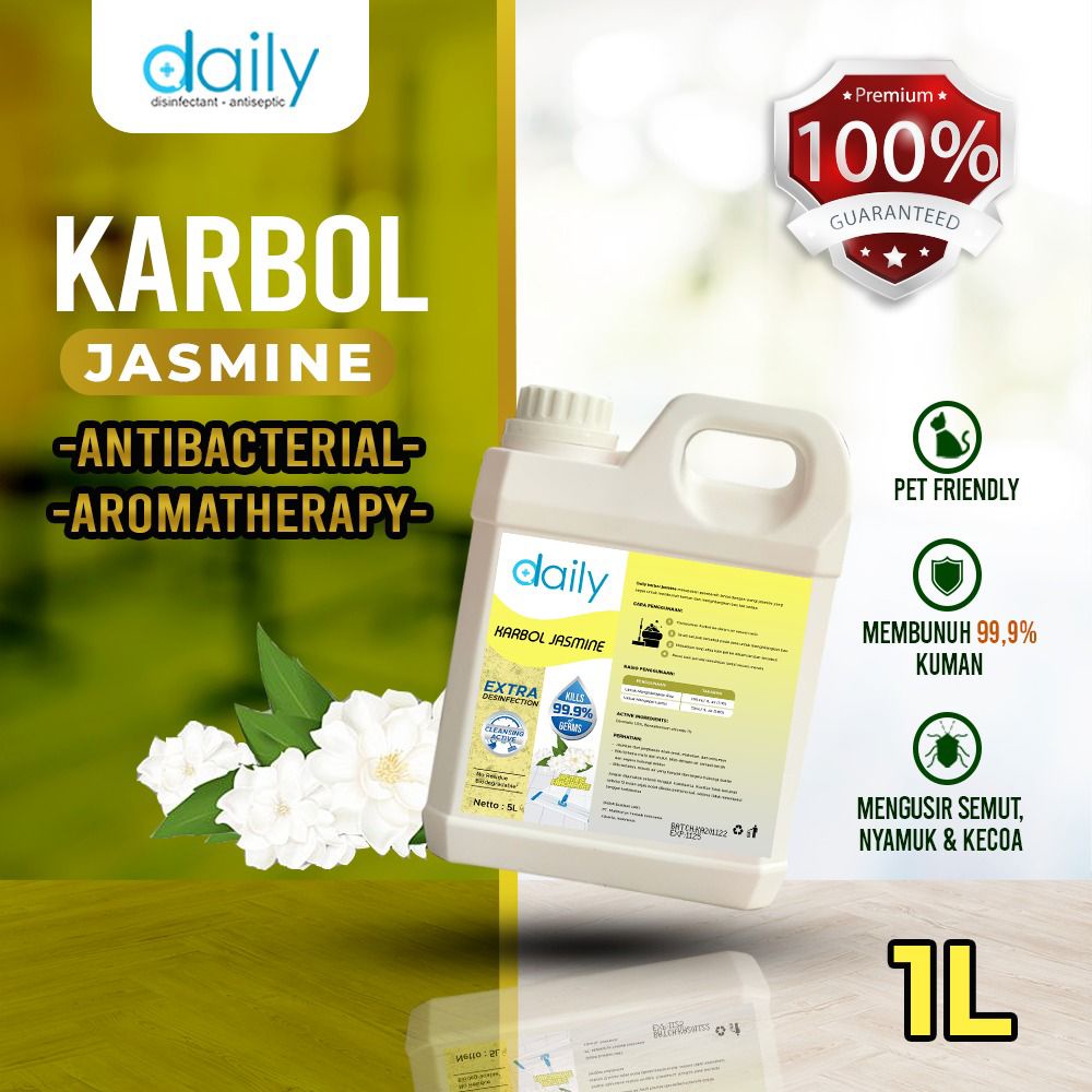 Karbol Wangi Jasmine Daily Karbol 1 Liter Anti Nyamuk &amp; Serangga