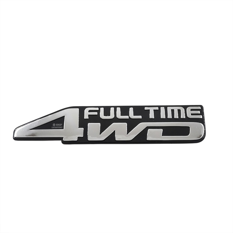 1pc Stiker Emblem Logo 4WD FULL TIME Bahan ABS Untuk Dekorasi Mobil Universal