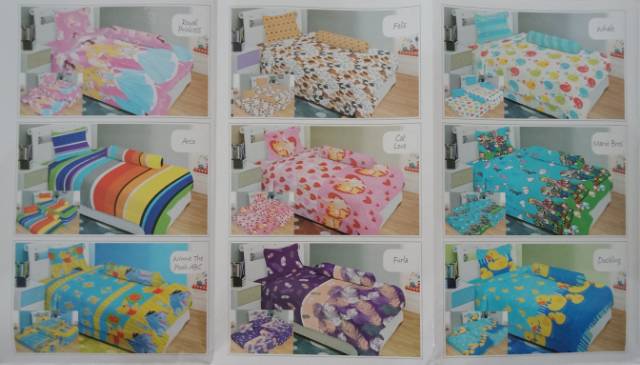 Sprei Lady Rose Ladyrose Single 100x200 cm 3D 3in1 Disperse Kualitas Premium