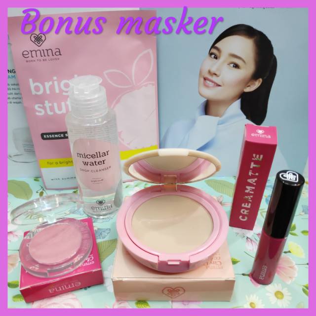 Emina paket city chic cc cake bonus masker