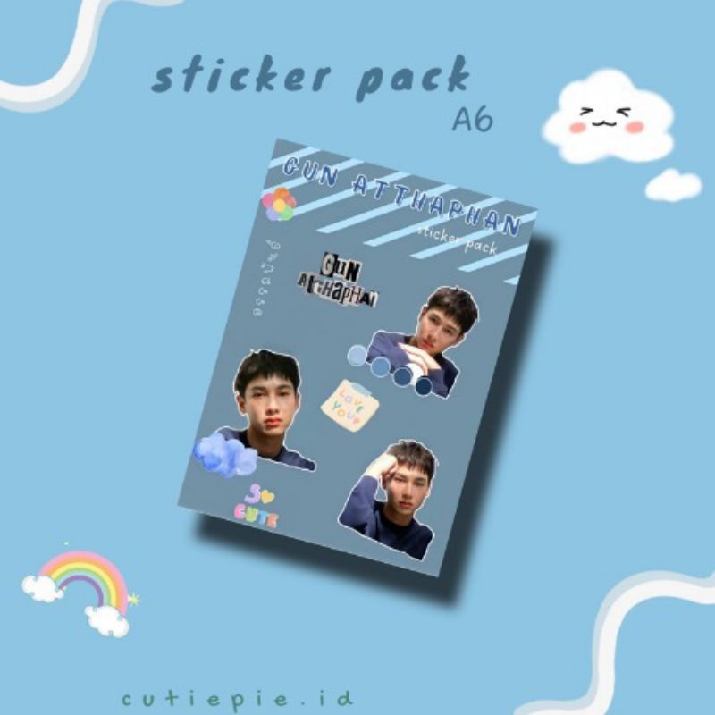 

[ready stock] DECO STICKER A6 GUN ATTHAPHAN THAI VER STIKER VINLY STICKER DEKORASI DAILY JOURNAL STIKER FANMADE