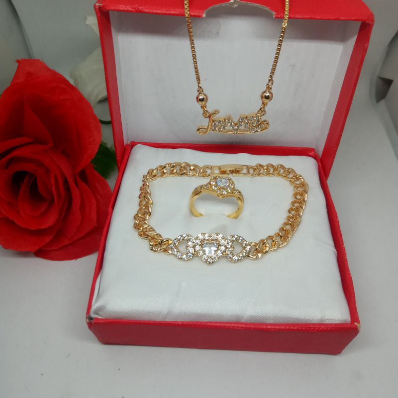 set perhiasan wanita dewasa L40, set perhiasan titanium asli anti luntur anti karat,perhiasan fashion wanita terbaru, perhiasan mirip mas asli, perhiasan berlapis emas 24 k,