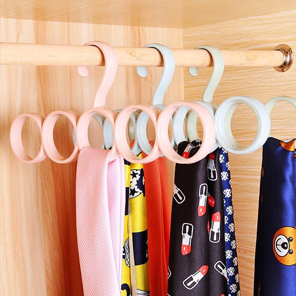 Baopeng Home Scarf Hanger 5 Hole Round Tie Clothes Belt Storage Rack Holder Closet Drying Scarf Storage Organizer Plastic Tie Belt Scarf Rack Coat Hanger Shopee Indonesia