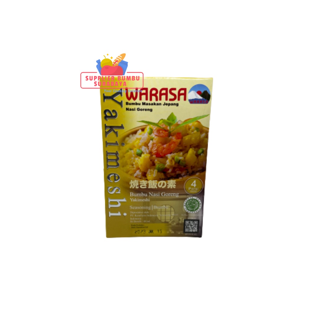 Warasa Bumbu Masak Jepang Non MSG Halal Shabu Sukiyaki Yakimeshi Konbu Shoyu Ramen Curry 50g