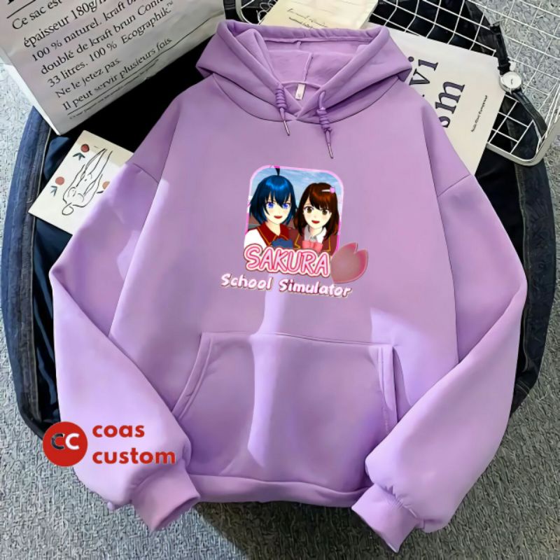 SWEATER SAKURA SCHOOL SIMULATOR JAKET HOODIE ANAK