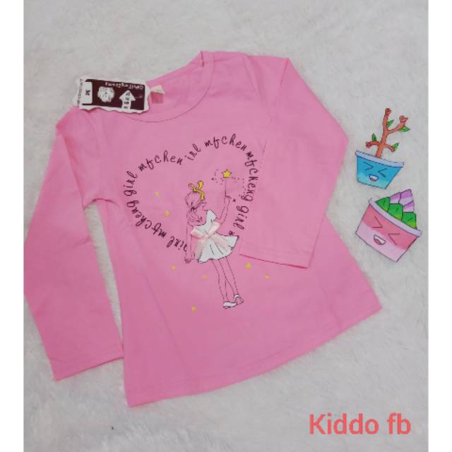  Baju  anak  perempuan  import  3 7 thn kaos  anak  import  tangan 