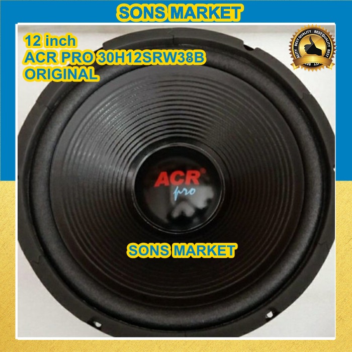 SPEAKER ACR 12 inch 12" 12inch WOOFER ACR PRO 30H12SRW38B ORIGINAL