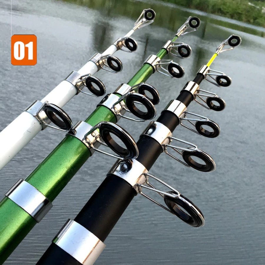 Joran Pancing Telescopic Fishing Rod Pole Carbon Fiber