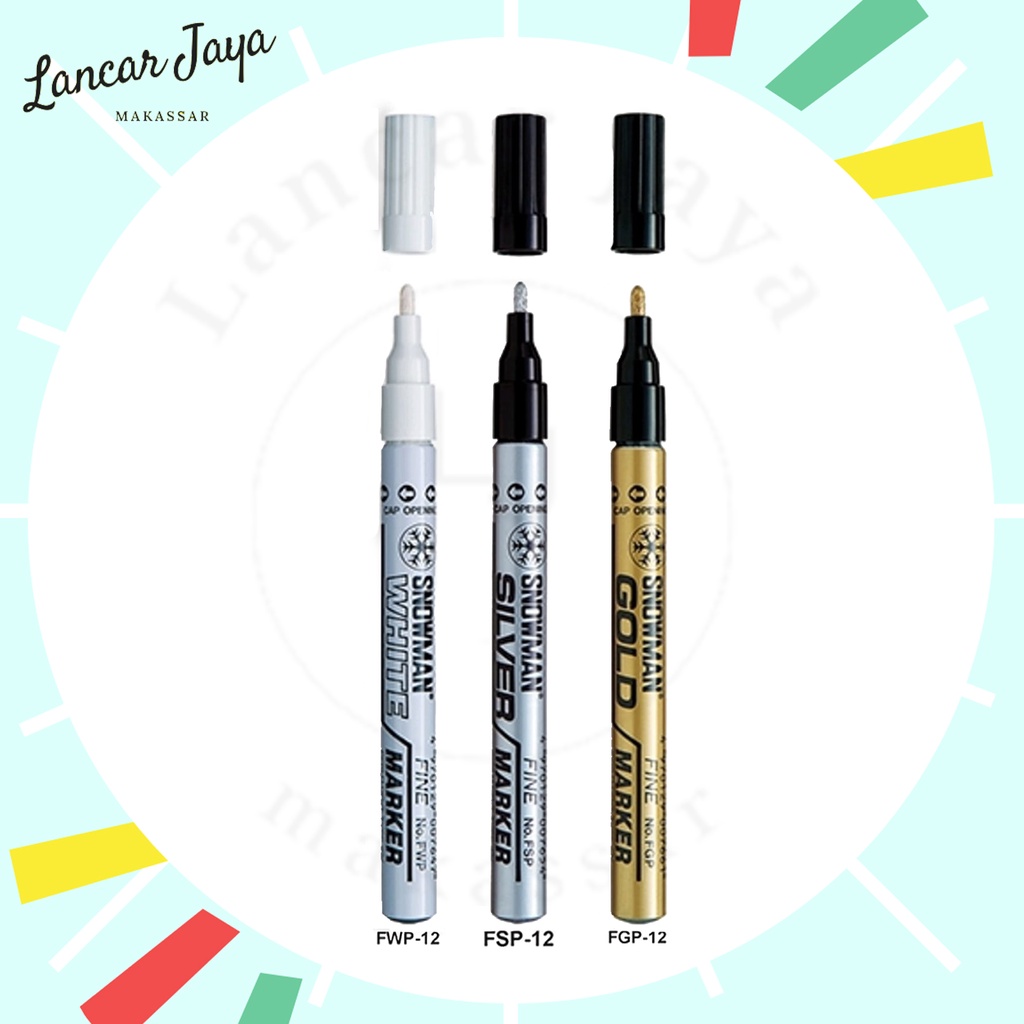 

Paint Marker Spidol Cat Permanen Color SNOWMAN Fine