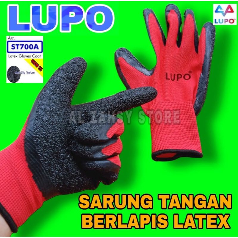 SARUNG TANGAN KARET ANTI CUTTING PROTECTIVE GLOVES LUPO ST700A-1