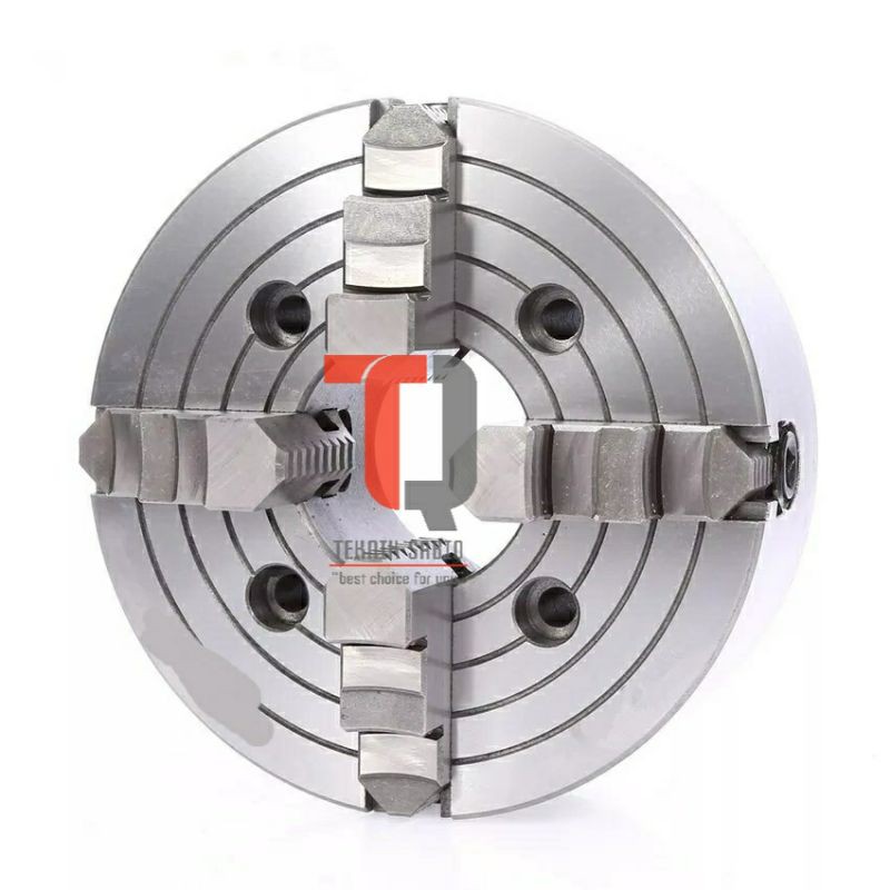 Chuck bubut 10 inch 4 jaw - klaw 10inch kaki4 - chuck bubut 10" kaki4