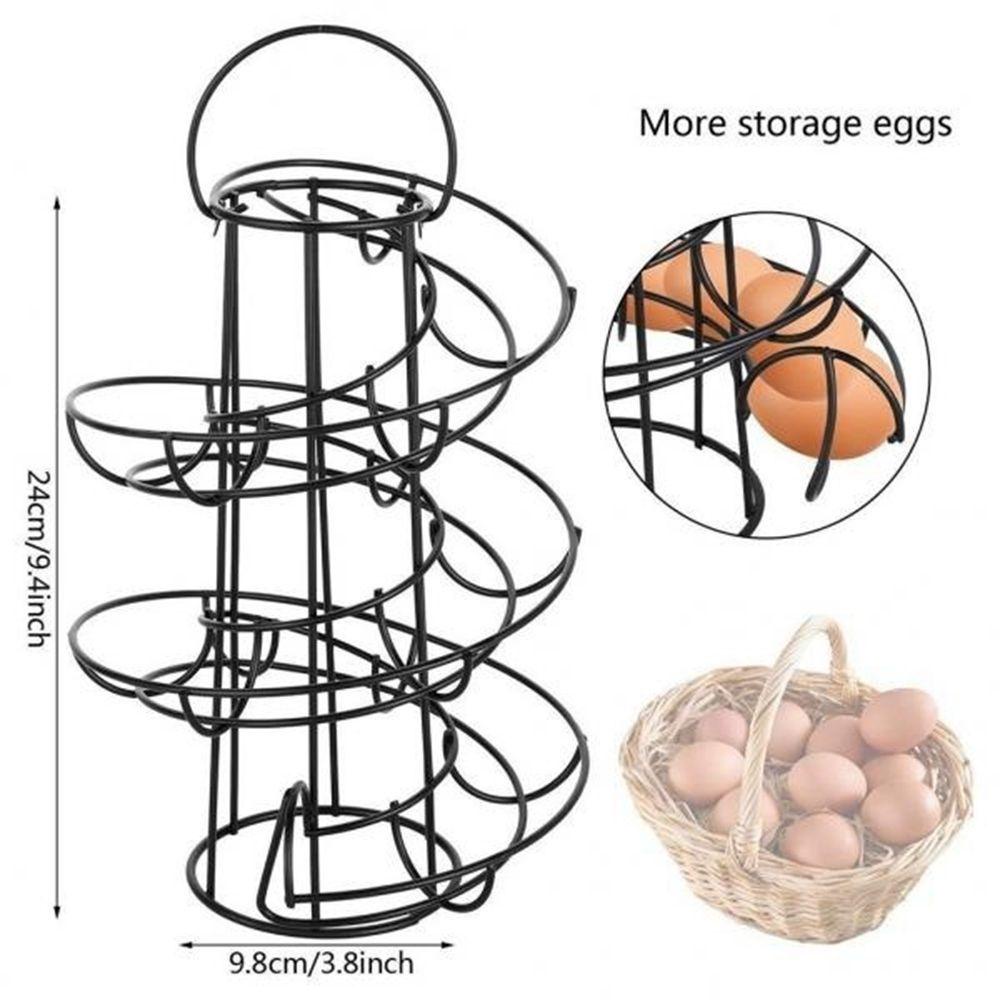 [Elegan] Tempat Telur Restoran Deluxe Spiraling Basket Egg Skelter Stand