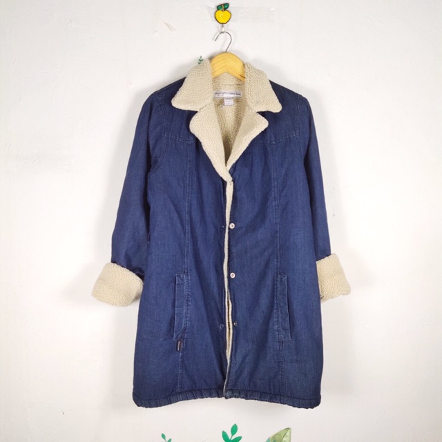 Preloved ambercrombie & fitch/ coat / mantel/ jaket bulu long coat/ winter autumn