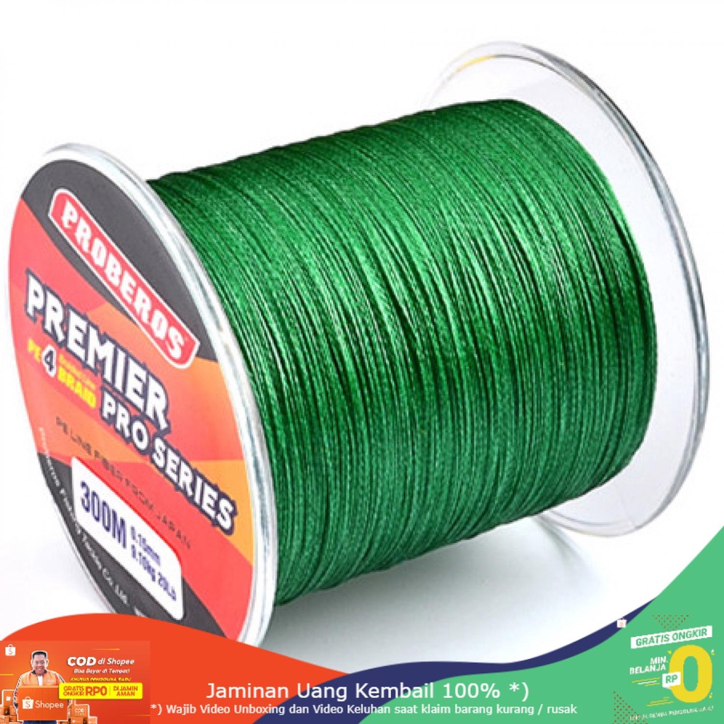 (BISA COD) RVOSTR  Proberos Premier Pro Series Benang Pancing Braided 300M