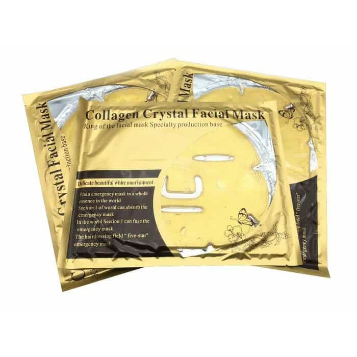 GOLD BIO COLLAGEN FACIAL MASK/MASKER TOPENG/CRYSTAL COLLAGEN FACIAL MASK/MASKER TOPENG EMAS COLLAGEN