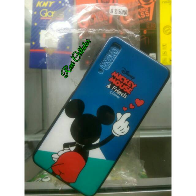 Case gambar mickey mouse samsung A7 2018/A750