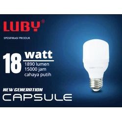 Bohlam LED 18W Putih Luby Capsule 18W Lampu LED 18 Watt