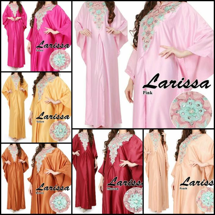 KAFTAN LAMIA SATIN PESTA PAYET BORDIR