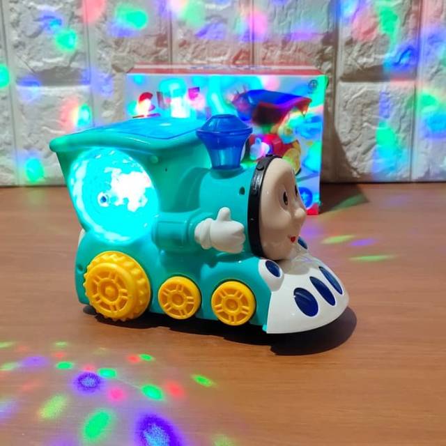 Mainan Cute Train Thomas Bump Go Batre - Kereta Baterai Anak