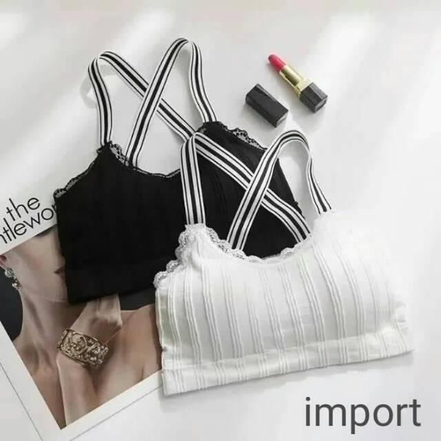 BRA SPORT BRALETTE IMPORT PREMIUM SILANG BELAKANG 2205