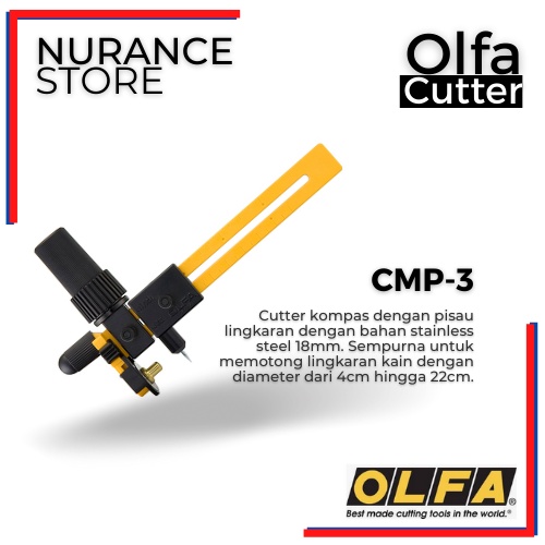 

OLFA CUTTER CMP-3 (Cutter Untuk Memotong Lingkaran)