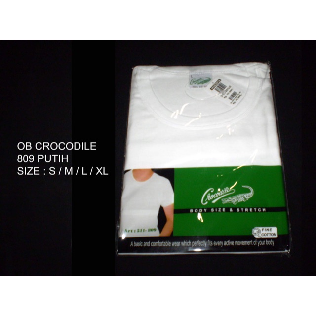 Jual Crocodile Oblong Putih Polos P Oblong Pria Dewasa Polos