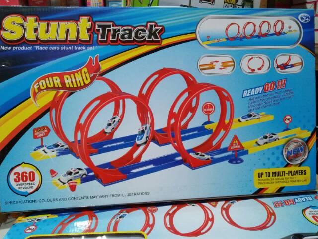 Mainan anak stunt track 4 Loop