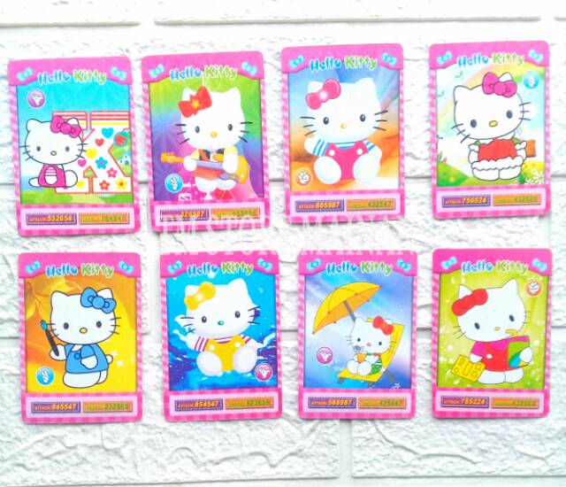 Kartu Trading Card Game Hello Kitty (1sachet/8pcs)