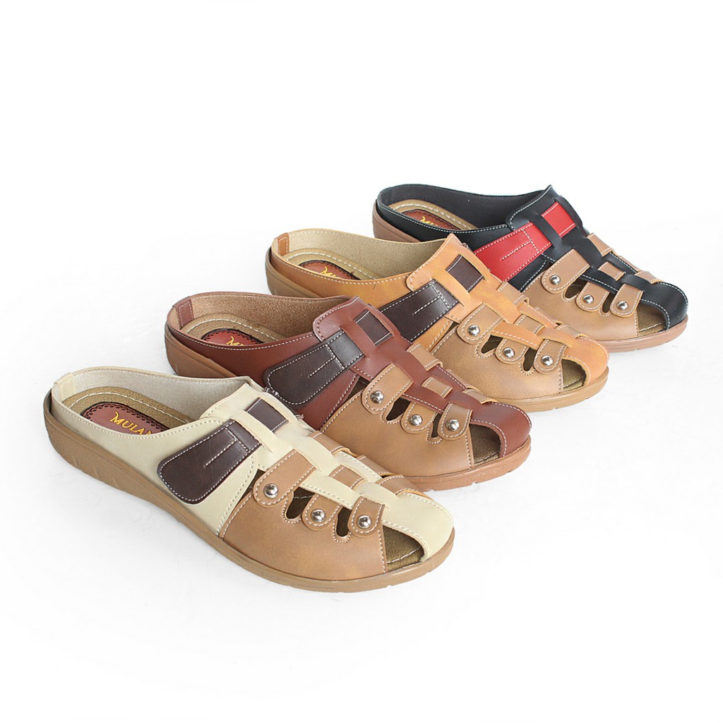 SLIP SANDAL SLOP TALI CASUAL WANITA MULAN NCB2561-1