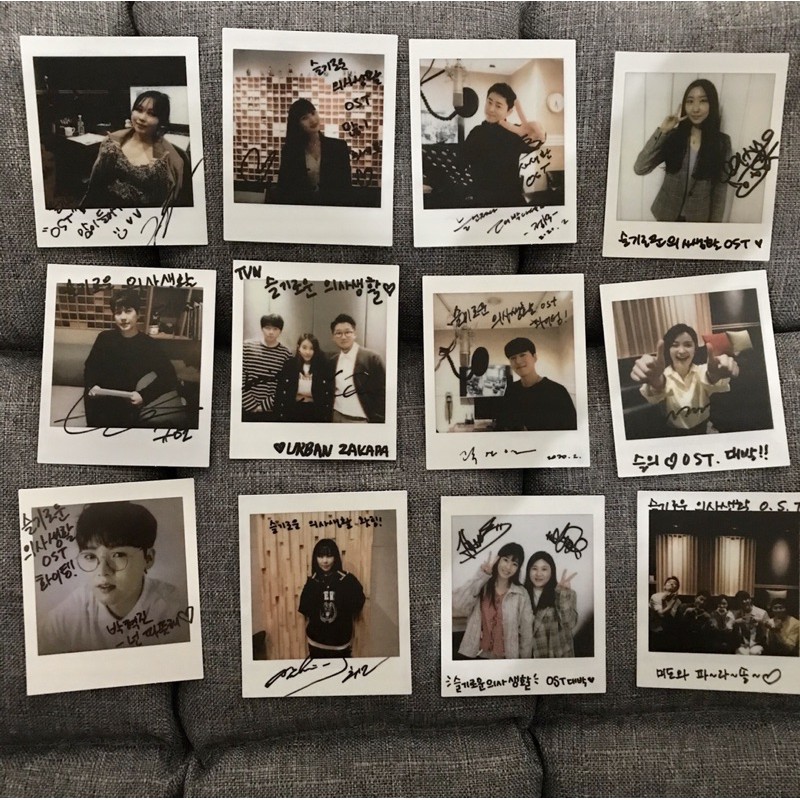 Hospital Playlist OST Singer Signed Polaroid
