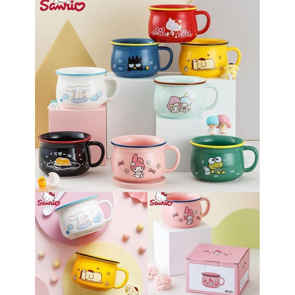 MANGKOK CANGKIR  / MUG / CANGKIR CEREAL SANRIO ORI