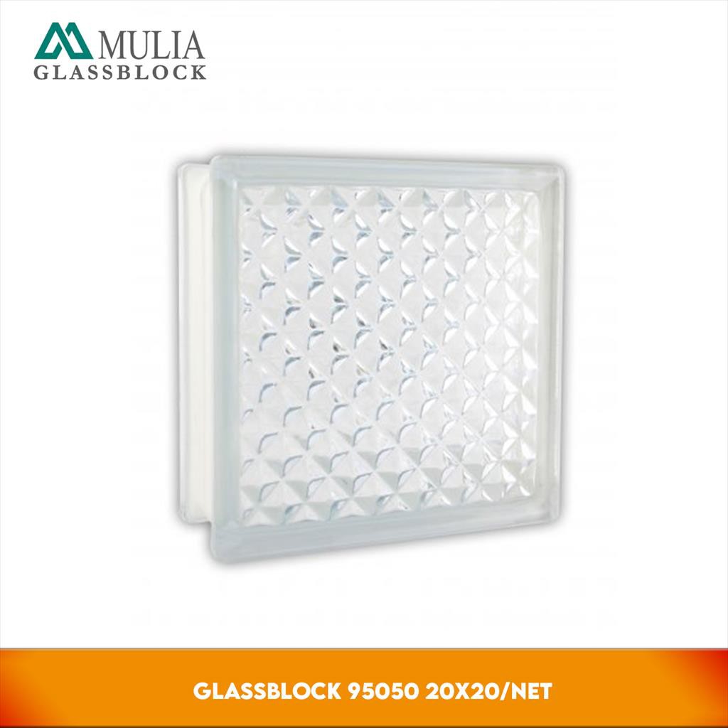 Mulia Glass Block 20X20 Net - Balok Kaca
