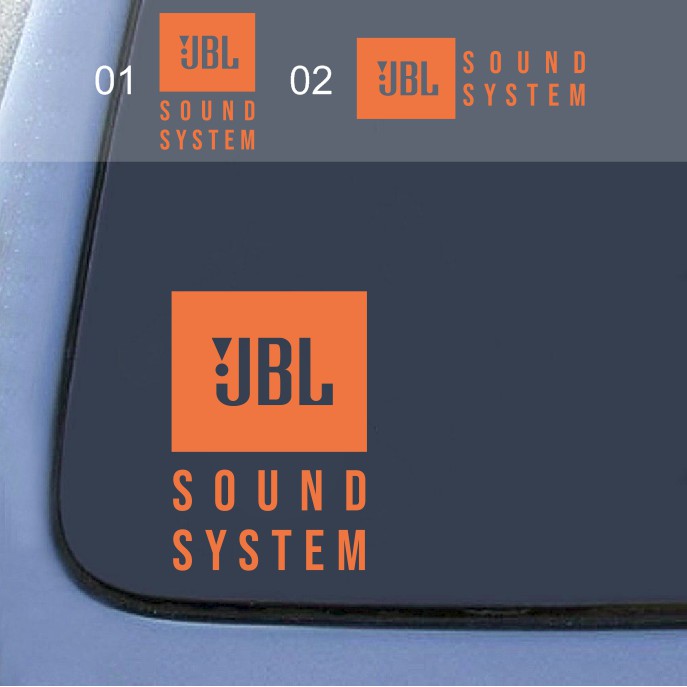 Stiker Mobil JBL Sound System - Car Decal Sticker