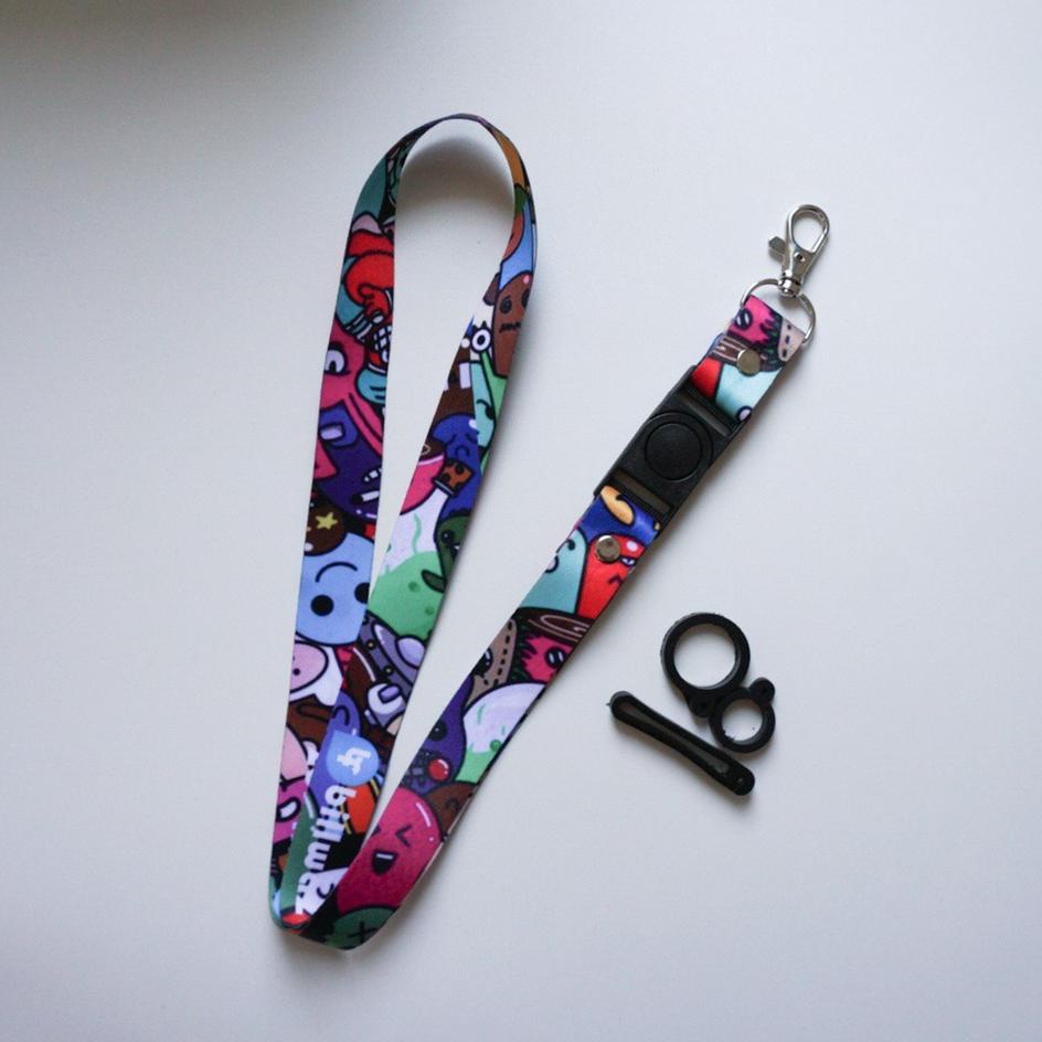 

Langsung Beliii.. Lanyard Billwaz Gantungan ID Card Lanyard printing Motif - Doodle 001