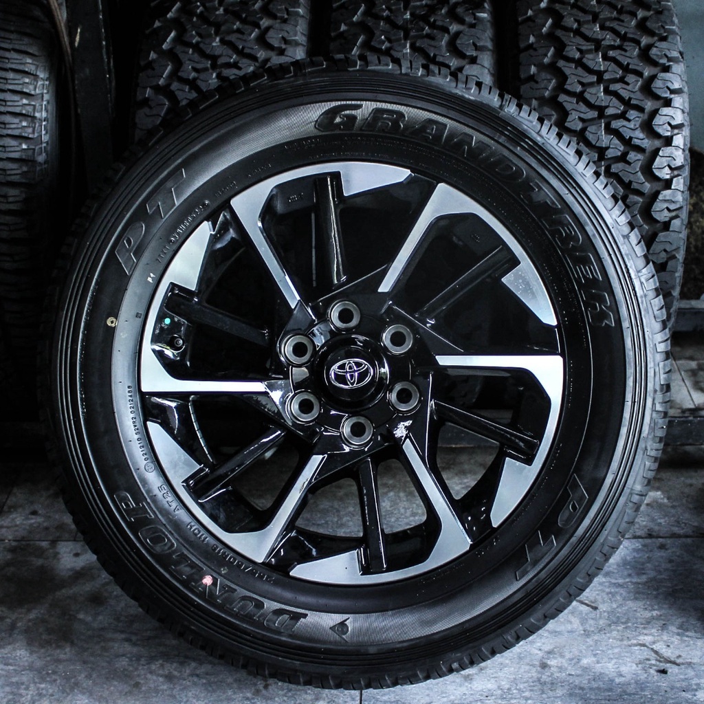 VELG2ND FORTUNER VRZ VNT SRZ STANDARD | BAN DUNLOP GRANTREK 265 60 R18