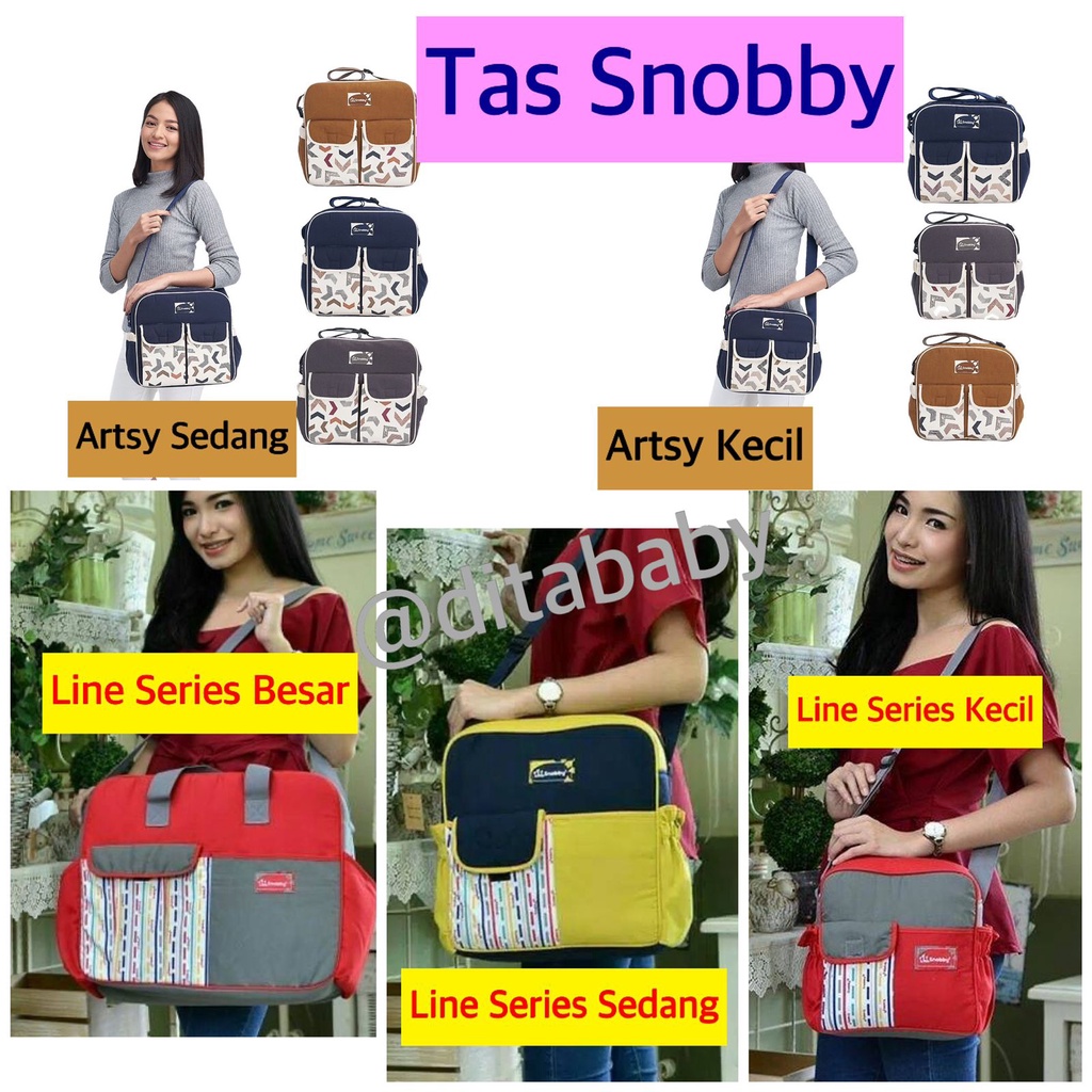 Tas Bayi Besar Snobby Double Saku Line Series TPT 1671 TAS BAYI BESAR line series snobby TPT1671 snoby snooby Tas perlengkapan bayi diaper Bag popok tas popok tas lahiran tas bayi TAS BAYI BESAR LINE SERIES BESAR KECIL MEDIUM TAS BAYI BESAR BAYI