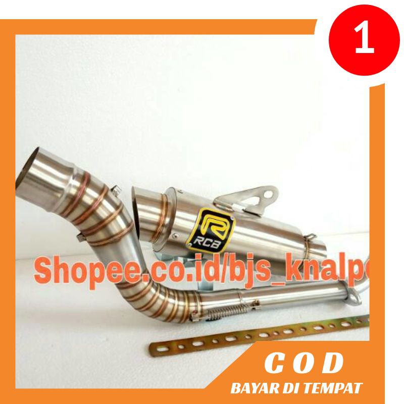 Knalpot racing RCB mio sporty z m3 fino BEAT lama karbu fi injeksi vario tehno 110 125 150 Xride