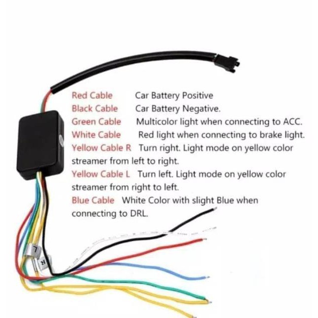 Lampu Strip DRL RGB 12V TAIL Led Lampu Bagasi Pintu Belakang Mobil STOP SEIN SIGNAL Waterproof