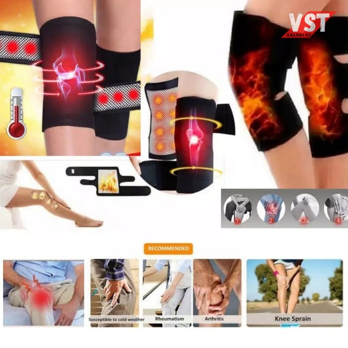 TERAPI LUTUT Alat Terapi Lutut Magnetik Sabuk Terapi Sendi Pemanas Nyeri Lutut Dengkul Kaki T007