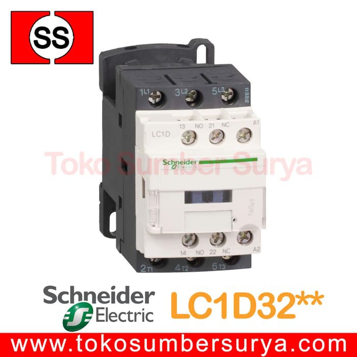 Kontaktor LC1D32** / Contactor LC1D32** Schneider Kontrol AC 3P 50A