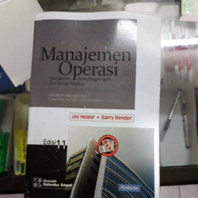 

Manajemen operasi .edisi 11