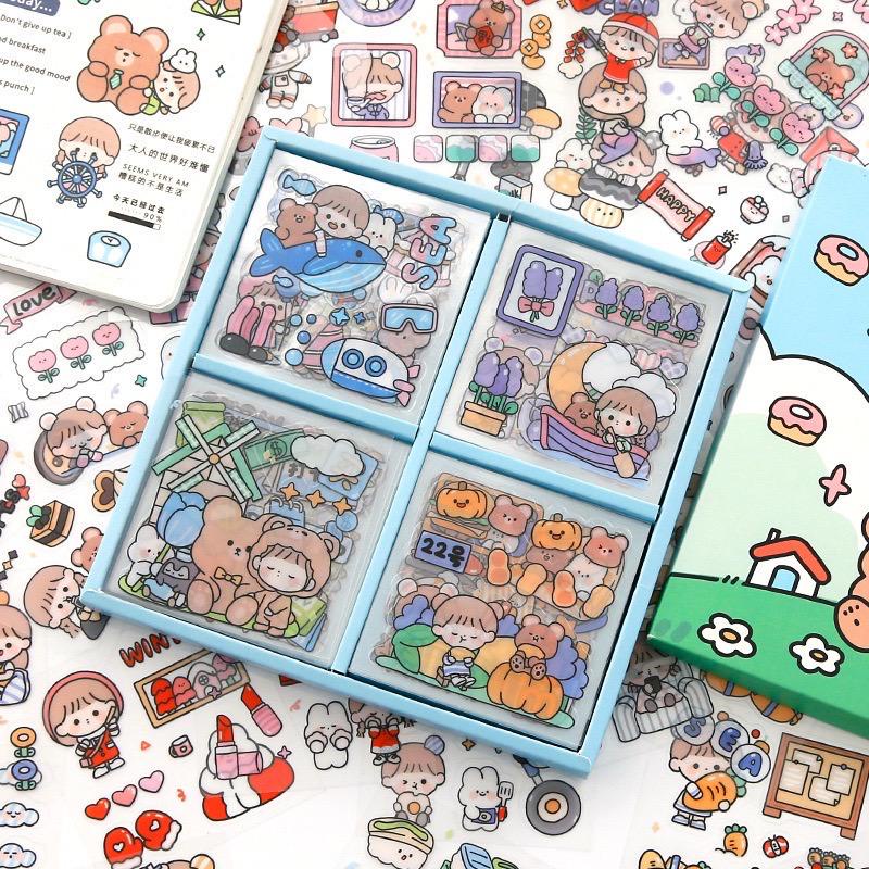 

Stiker Aesthetic Transparant Lucu / Stiker Botol / Stiker Handphone