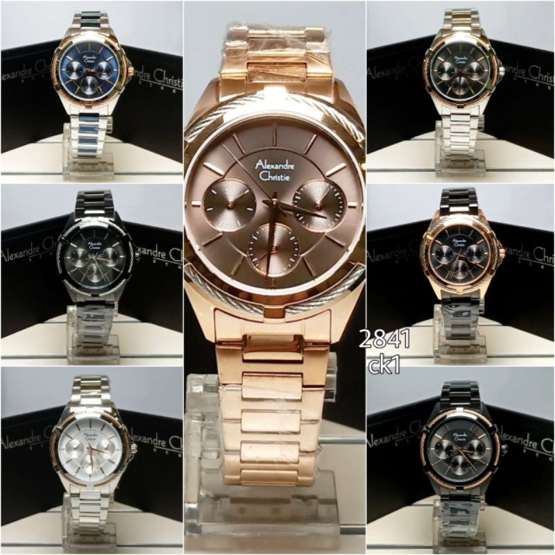 Jam tangan wanita Alexandre Christie AC2841BF ORIGINAL BERGARANSI RESMI