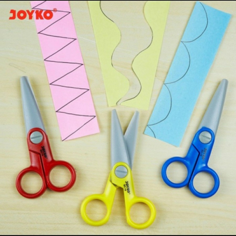 

Gunting Kertas Anak Plastik Joyko SC 18 / Gunting Anak Tumpul Aman