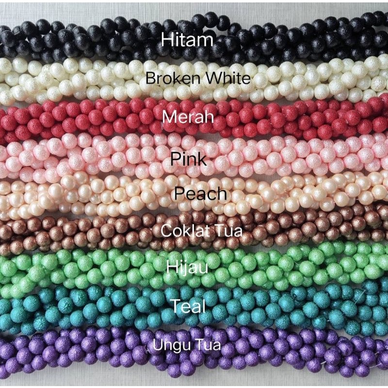 (+- 85 pcs) Mutiara Jeruk 10mm