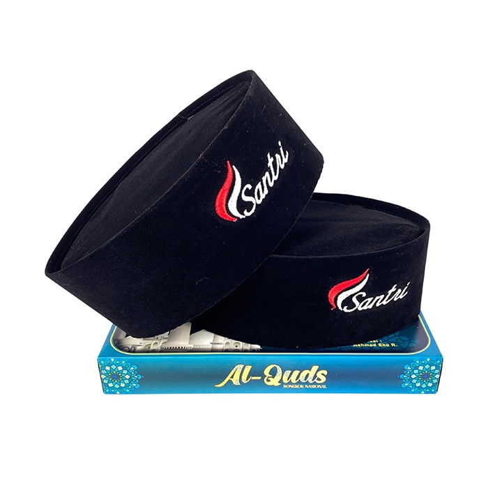 Gudang Peci Songkok Kopiah Hitam Bordir Santri Rara Busana Musllim